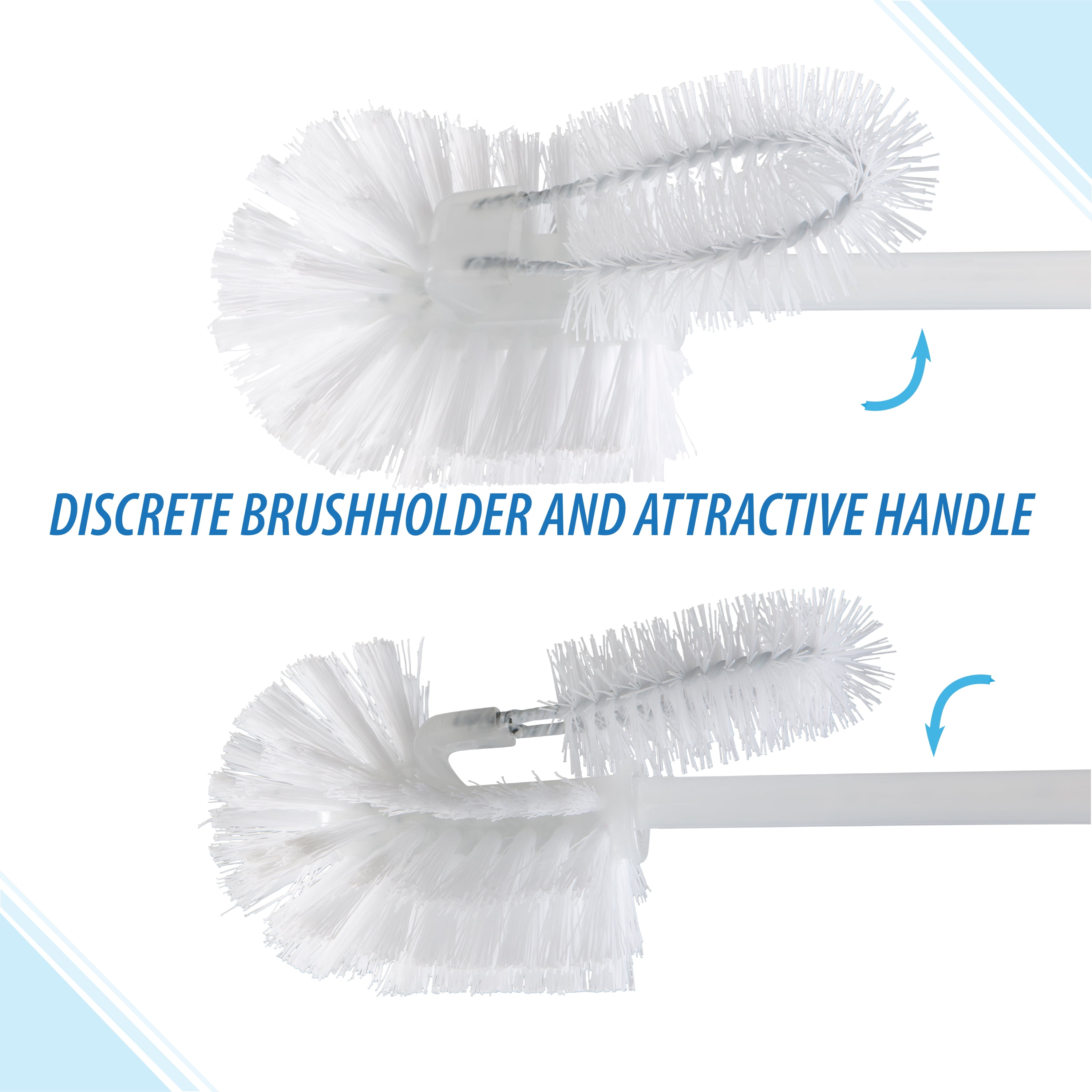 Bath Bliss 2 Pack Toilet Bowl Brush and Stand Set