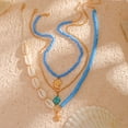thumbnail image 4 of DESIGNICE Layered Necklaces for Women,Polished Tiered Sheen Long Necklaces for Women,Clear Chain Strength Necklaces for Women,Gold, 4 of 4
