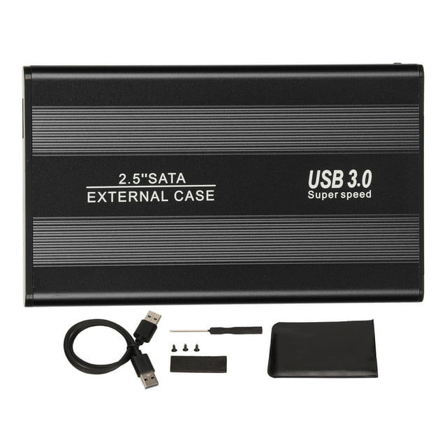 Carcasa de Disco duro USB 3.0 de 2,5 pulgadas Bling Bling color negro