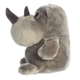 thumbnail image 5 of Aurora - Medium Gray Happy Hippo and Friends - 11" Happy Rhino - Whimsical Stuffed Animal, 5 of 6