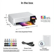 Epson EcoTank Photo ET-8550 Wireless Wide-Format Color All-in-One Supertank Printer with Scanner, Copier, Ethernet