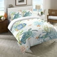 thumbnail image 2 of Laural Home  Sealife Serenade Duvet Cover Twin, 2 of 2