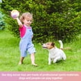 thumbnail image 3 of Pelota de fútbol QDAN Dog Toy con correas para perros pequeños de 5 pulgadas, 3 of 7