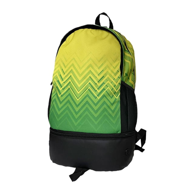 Mochila de fútbol mochila deportiva bolsita deportiva ligera multifuncional Amarillo Verde