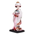 thumbnail image 2 of Muñeca geisha japonesa étnica, figura coleccionable, adorno de 23 cm, estatua artesanal de mujer, muñeca kimono para mesa, estante, regalo para niños Estilo A, 2 of 8