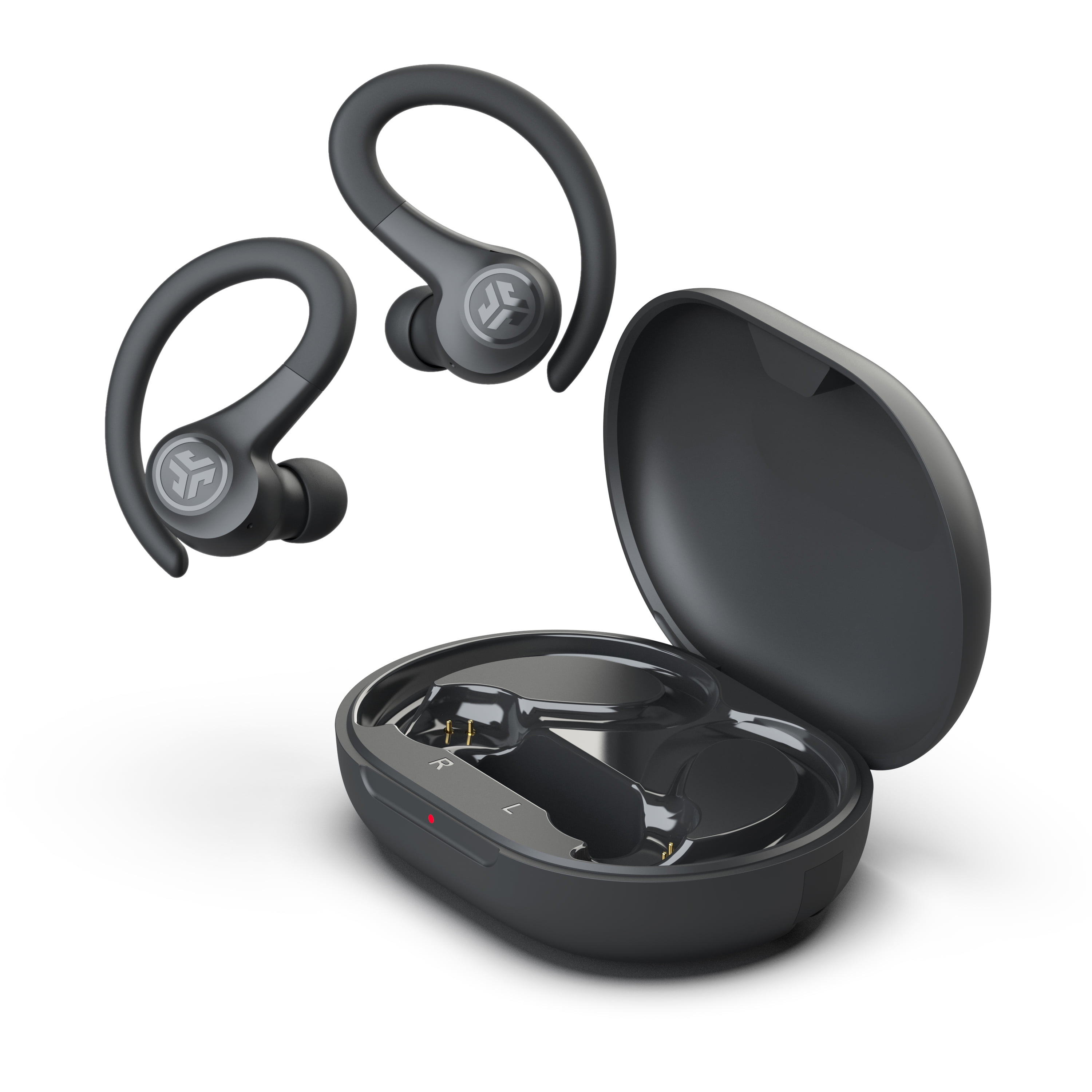 JLab Go Sport+ Wireless Workout Earbuds, 35 Hr Playtime, Secure Earhook, Custom Sound & Controls, Graphite