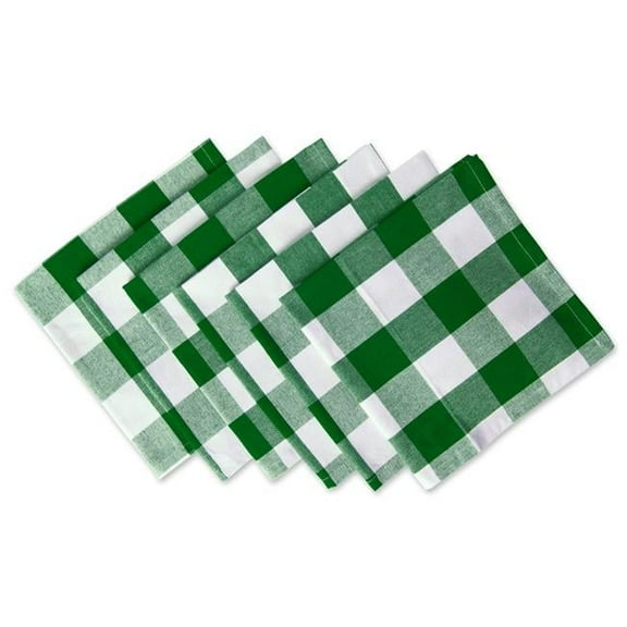 Shamrock Green Buffalo Check Napkin - Set of 6