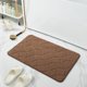 thumbnail image 1 of Granjero Gordo Alfombra de baño de fibra ultrafina, ultra suave, antideslizante y que absorbe el agua, esponja viscoelástica (marrón), 1 of 5