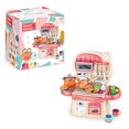 thumbnail image 3 of Mini Kitchen Playset for Kids Pink Cooking Toys Play Food 18 Pc for Toddlers Girls Boys +3 Y, 3 of 6