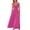 Hot Pink, variant on Summer Maxi Dress for Women Fashion Summer Beach Casual Strap Skirt French Holiday Dress Gift for Her Size S-2XL