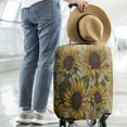 thumbnail image 2 of Yellow Green Leaf Sunflower Pattern Luggage Cover Fashion Suitcase Cover Baggage Covers Fit 25-28 Inch Luggage (Go Travel), 2 of 5