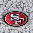 thumbnail image 5 of Women's G-III 4Her by Carl Banks Gray San Francisco 49ers Sherpa Quarter-Zip Pullover Jacket, 5 of 5