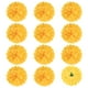 thumbnail image 1 of Uxcell 12-Pack Cabezas de Flores Artificiales, Flores de Seda de Crisantemo Falsas para DIY Hogar/Boda/Centros de Mesa [Amarillo], 1 of 1