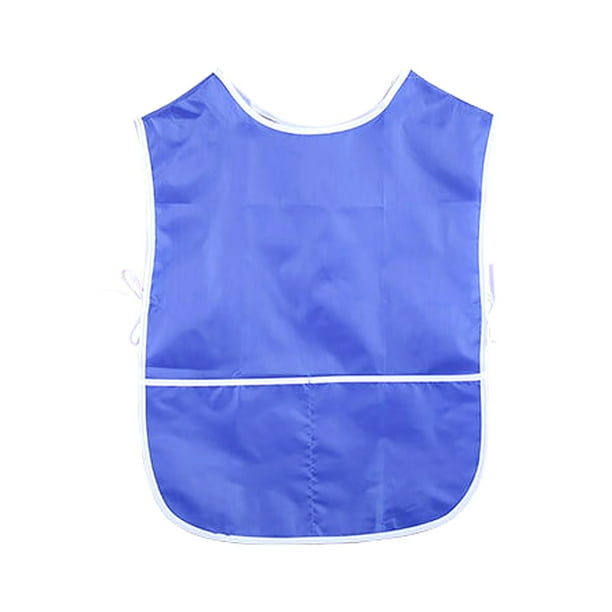 Delantales de pintura impermeables Bewildely para niños pequeños Azul zafiro