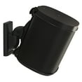 thumbnail image 2 of Sanus Wireless Speaker Swivel and Tilt Wall Mounts for Sonos ONE, PLAY:1, and PLAY:3 - Pair (Black), 2 of 5