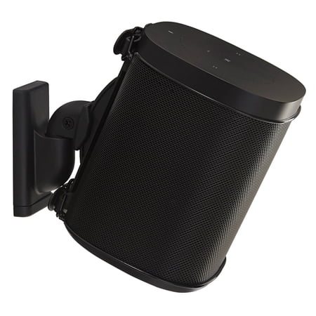 UPC: 0793795532497 | Sanus Wireless Speaker Swivel and Tilt Wall Mount for Sonos ONE  PLAY:1  and PLAY:3 – Each (Black)