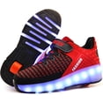 thumbnail image 1 of Roller Shoes Ufatansy, zapatos de skate para niñas con ruedas, color rojo, 1 of 6