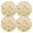 Yellow, variant on Ryvnso Easters Egg and Leaves Round Plate Mats Dining Table Placemat Set of 4 for Holiday Decoration