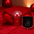 thumbnail image 3 of Joyero Artificial Con Rosa Artificial, Flor De Jabón, Doble Apertura, Collar De Joyería, Caja De Regalo Para Mujer, Día De La Madre, Aniversario, Rojo, 3 of 7