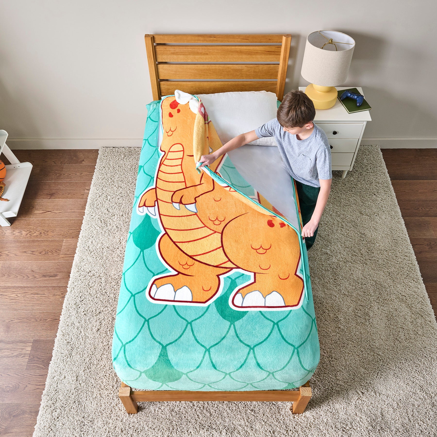 ZippySack Twin Bed Zip-Up Bedding - Dino - Walmart.com