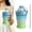 Green, variant on 6.2" collapsible cup,portable cup,cup with built in ice mold,Leakproof Travel Tumbler for Camping, Office, Summer Cold Drinks,Pink