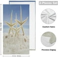 thumbnail image 2 of Beach Starfish Family Hand Towels, Summer Sandy Sky Kitchen Towel Ultra Soft and Absorbent,Decorative Fingertip Face Towel for Bathroom Hotel, 2 PCS, 28.3"x 14.4", 2 of 5