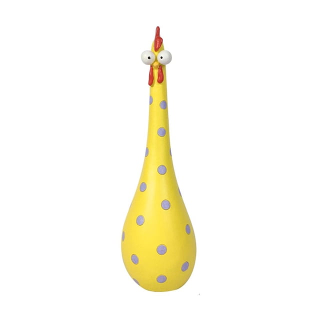 Pollo De Dibujos Animados, Estatua De Animal De Pollito Y Divertido, Adornos Decorativos Encantadores, Figurita, Decoración Del Hogar Para Jardín seitruly HA042875-04