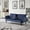 Dark Blue, variant on BSHTI 72" Corduroy Sofa Bed with Pull-Out Cup Holder, Adjustable Back, Straight-Line Design for Living Room(Pink)