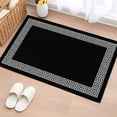 thumbnail image 3 of Black Front Door Rugs 2x3 ft Greek Chinese Style Border Geometric Small Rug for Entryway Non Slip Washable Bathroom Door Mat Absorbent Floor Mat for Indoor Entrance, 3 of 9