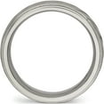 thumbnail image 2 of Titanium Brushed And Polished 7mm Grooved Band (Size 9) Made In China tb452-9, 2 of 5