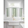 thumbnail image 2 of Half Window Curtains 24 Inches Long, Sage Green Ombre Window Treatment Curtain Drapes, Sage Green White Gradient Modern Short Curtains Tiers for Kitchen Over Sink, 27.5"x24", 2 Panels, 2 of 7