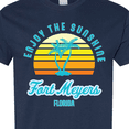 thumbnail image 4 of Inktastic Summer Enjoy the Sunshine Fort Meyers Florida in Blue T-Shirt, 4 of 5