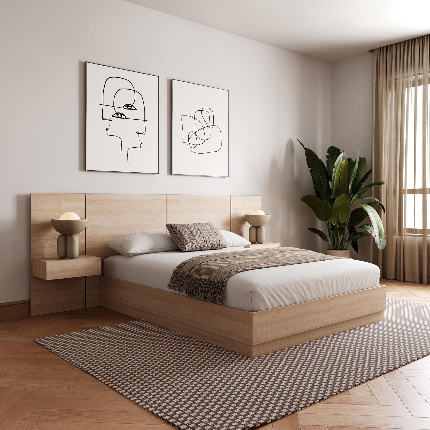 Nexera Milano Ensemble de chambre plateforme 4 pièces