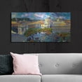 thumbnail image 6 of Luxe Metal Art 'Vaticano San Pedro from San Angelo' by Pedro Gavidia, Metal Wall Art, 48"x24", 6 of 9
