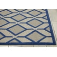 thumbnail image 4 of Nourison Aloha Indoor/Outdoor Casual Geometric Navy 7'10" x 10'6" Area Rug, (8' x 11'), 4 of 7