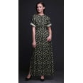 thumbnail image 4 of Bimba Rayon Roses & Ranunculus Floral Womens Printed Side Slit SummerÂ&nbsp;DressÂ&nbsp;Long Maxi Gown-XSmall, 4 of 6