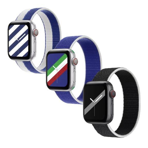 Kit de 3 correas para apple Watch compatible con 41mm / 40mm / 38mm de Nylon. Mamá Pulpo Paquete Nylon