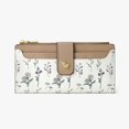 thumbnail image 2 of gcong Elegant Floral Slim Long Wallet For Women Minimalist Card Holder With Secure Zipper Pocket Compact Lightweight Purse, 2 of 4