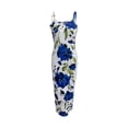 thumbnail image 2 of Women's Sleeveless Floral Print Maxi Dress,Bodycon with V-Neck, backless dress Casual Wear Spaghetti Strap Womenswear dress, 2 of 5