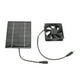 thumbnail image 2 of Ventilador de Escape, Ventilador de Panel Solar de Protecció de Metal de 2 W Duradero Para Un Invernadero para Invernadero, 2 of 7