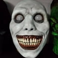 thumbnail image 5 of Halloween Mask Scary Smiling Demons Mask with White Eye Horrible Devil Cosume, 5 of 8