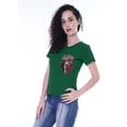 thumbnail image 2 of Moomaya Womens Round Neck T-shirt Short Sleeve Sequin Patch Pocket Tee Top - XK, 2 of 6