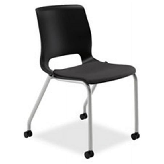 4-Leg Stack Chair, 23 in. x 21 in. x 32.25 in., Onyx-Black
