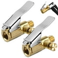 thumbnail image 1 of Locking Tire Air Chuck: 2 Pcs Lock Inflate Locking Air Chuck Tire Inflator Pump Adapter Quick Connect Inflator With Release Button For Air Compressor Guage Pump, 1 of 8