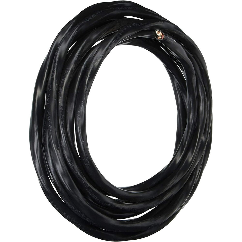 Romex 63950021 25 ft. 6/3 Black Stranded CU SIMpull NM-B Wire - Walmart