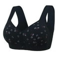thumbnail image 2 of Daisy Bras for Older Women Floral Plus Size Bras Wireless Bras Front Closure Bras for Senior Comfort Bra Tshirt Bras, 2 of 5