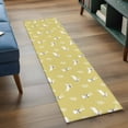 thumbnail image 3 of Kitchen Runner 2 x 6 Ft, Yellow Spring Easter Non-Slip Residential Carpet, Cute Bunny Botanical Indoor Crawling Mats Runner Rugs for Living Room/Dining Room/Bedroom, 3 of 8
