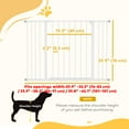 thumbnail image 3 of PawHut Pressure Fitted Pet Dog Safety Gate Metal Fence 29.9'' Tall, White, 3 of 10