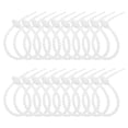 thumbnail image 1 of Uxcell 8 Pulgadas Bridas de Silicona, 20pcs Organizador de Bridas de Cierre Reutilizables para Hogar Oficina Cocina Bolsas de Comida Cables Clip Ajustable, Blanco, 1 of 6