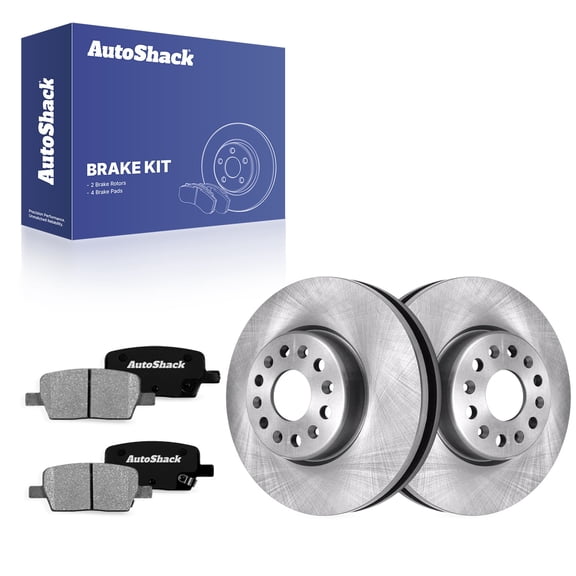 AutoShack Rear Vented Brake Rotors   Ceramic Pads 6-PC Brake Kit Replacement for 2017-2020 GMC Acadia 2017-2020 Cadillac XT5 2018-2019 Chevrolet Traverse 2019-2020 Chevrolet Blazer 12.4" (315 mm)